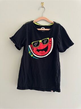 Appaman Boys Watermelon Sunglasses Graphic T-Shirt, Size 10, Black